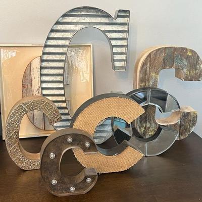 Letter C Home Decor — Fabulous Mix of Textures & Sizes
