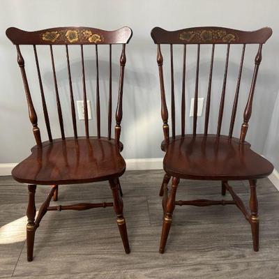 (2) Matching Hitchcock Chairs

