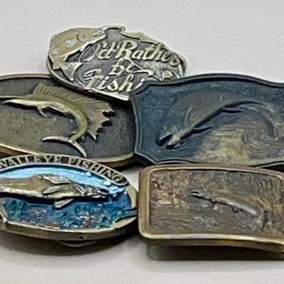 Vintage Fishing Belt Buckles