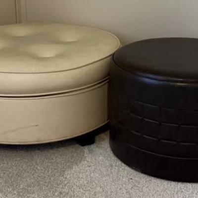 Pair Of Round Foot Stools