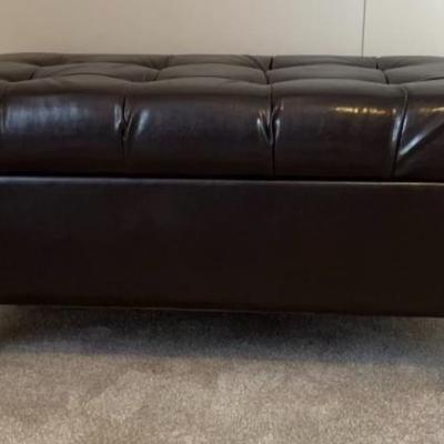 Kami Storage Bench
Home Trends faux leather storage bench with wood.