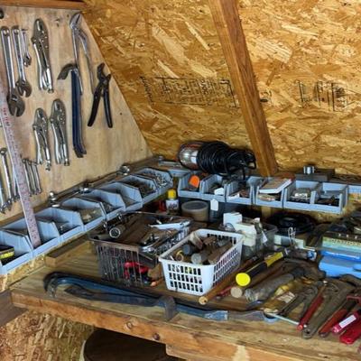 Miscellaneous Tool Lot. Various tools and accessories.