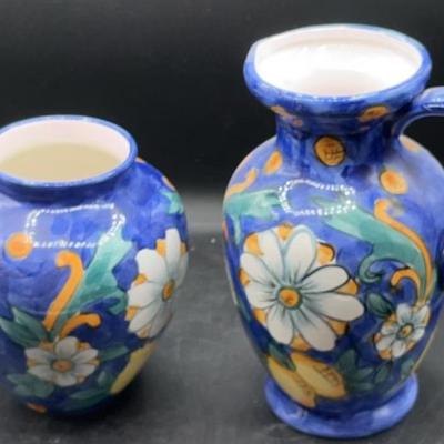 Vintage Chinese vase and pitcher
