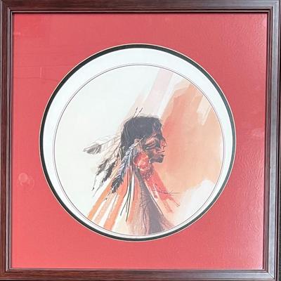 Hal Platt Apache Warrior 1982 Signed Limited Edition Print 