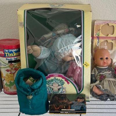 Vintage Toys - 1985 Cabbage Patch Kid, Cabbage Patch Doll With Box, Playskool Toys, Wooden Blocks, And More