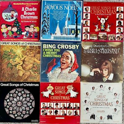 (9) Vintage Vinyl Holiday Albums - Charlie Brown, Barbara Streisand, Christmas, And More