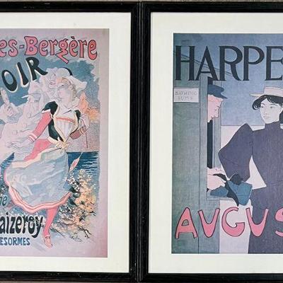Framed Prints - Harper's Magazine August And Folies-bergere 