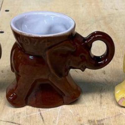 Frankoma 1973-1975 GOP Mugs