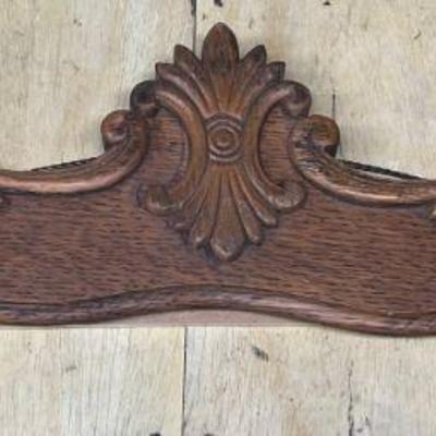 Antique Hand Carved Furniture Finial With Hanging Wire