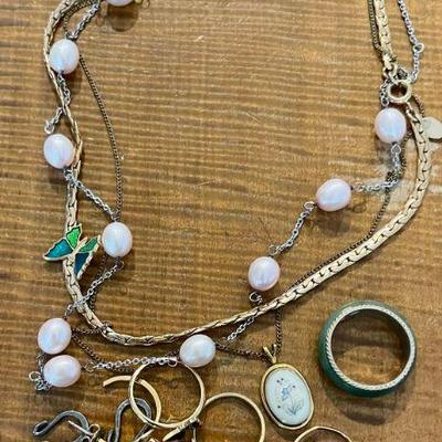 Assorted Costume Jewelry - Avon, Earrings, Necklaces, And More 