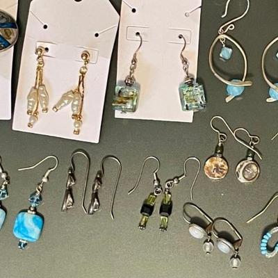 Bead - Art Glass And Fresh Water Pearl Earrings - Eire And Post