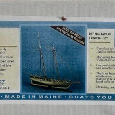 Bluejacket Ship Crafters Authentic Wooden Model Schooner Yacht "america" Kit