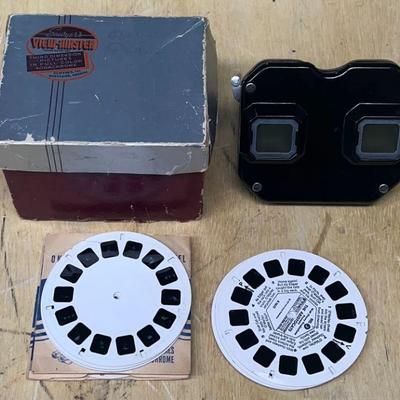 Vintage Sawyer's View-master With Original Box And Assorted Disney Slides 