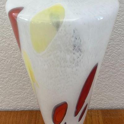 16" Cased Art Glass Vase