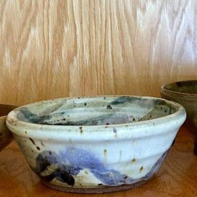 (3) Studio Pottery Bowls - (2) CLP, (1) Poudre