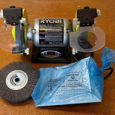Ryobi 6" Corded Bench Grinder Model BG612G With Manual