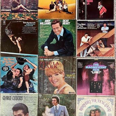 (12) Vintage Vinyl Albums - Petula Clark, Sammy Davis Jr., Andy Williams, Georgy Girl, Mamas And Papas, More