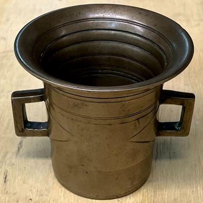 Vintage Solid Brass 5" Mortar 