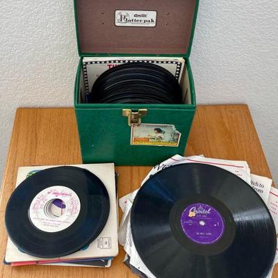 Assorted 45 And 38 Albums (most Without Covers) - Barry Manalow, Eye Of The Tiger, And More