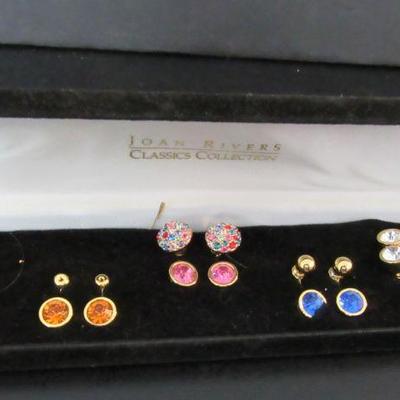 Joan Rivers Classic Collection Pierced Earrings - 5 Pair in All