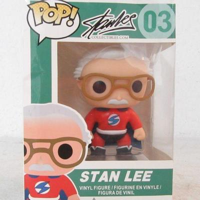 Funko Pop! Stan Lee Red Superhero Comikaze Exclusive #03 Vinyl Figure - New in Box