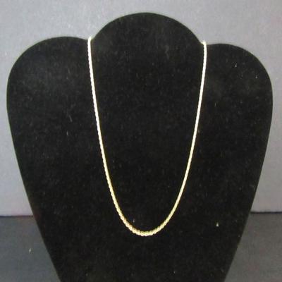 Sterling 20" Lobster Claw Clasp 2mm Rope Chain - TW 6.6g