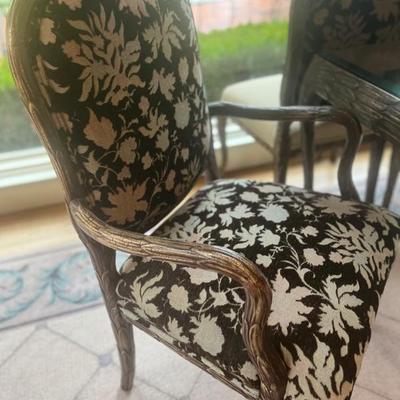 VELVET ARM CHAIRS