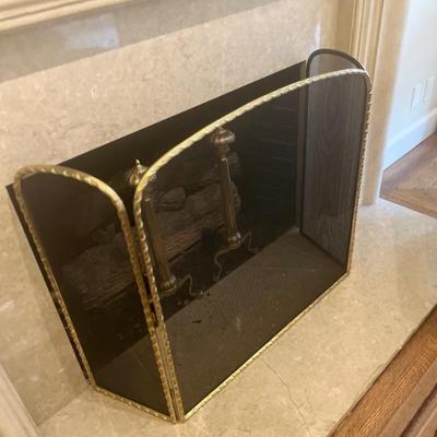 BRASS FIRE SCREEN