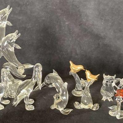 Glass mini figurines