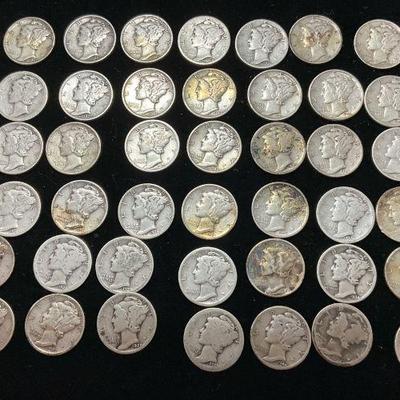 54 mercury dimes
