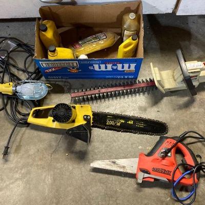 Chainsaw and hedge trimmer