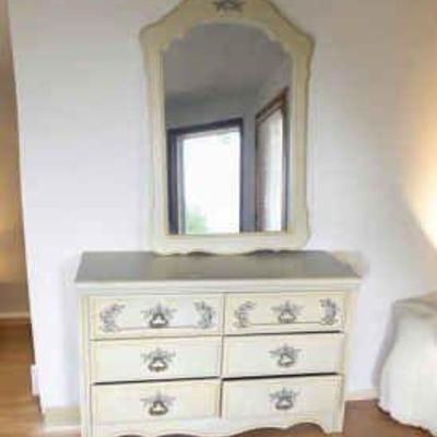 Vintage dresser and mirror