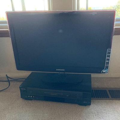 Small samsung tv and toshiba vcr