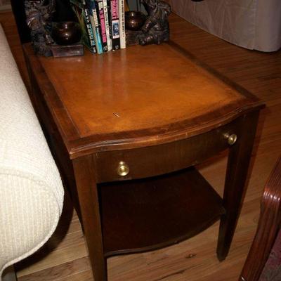 Leather Inlay Table