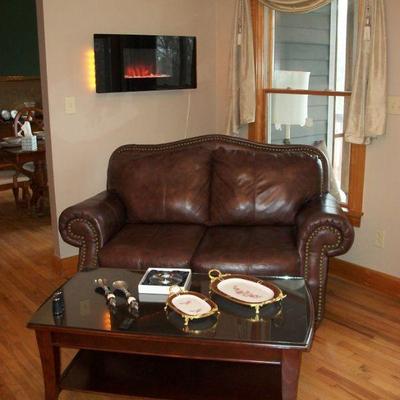 Leather Loveseat