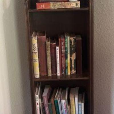 As192 vintage solid wood bookcase and more