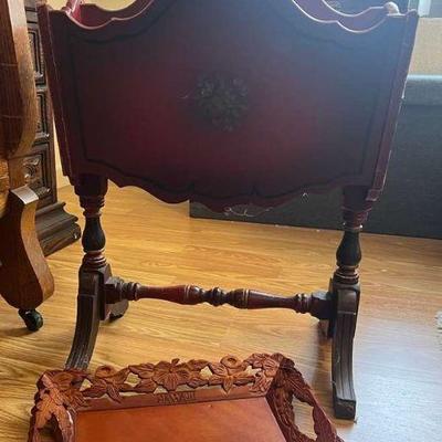 As225 wood magazine holder