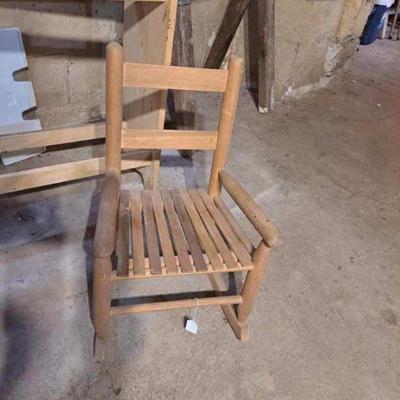 Antique child's rocker
