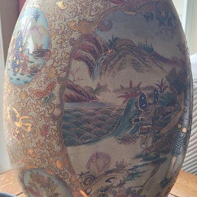 Satsuma style porcelain egg