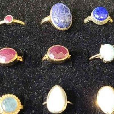 Sterling Silver Gemstone Rings