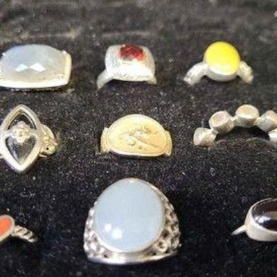 Sterling Silver Gemstone Rings