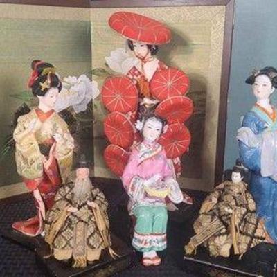 Antique Asian Dolls, Asian Screen & More