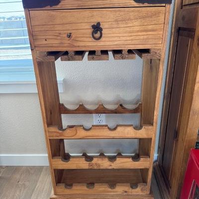 Wood wine rack