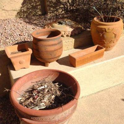 Outdoor garden pottery sun