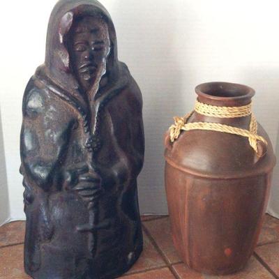 Heavy ceramic monk