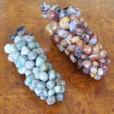 Polished stone grapes
