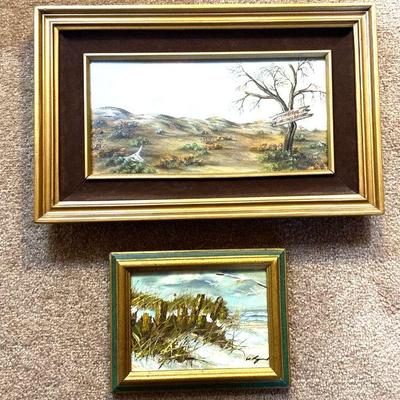 Original oil paintings signed
