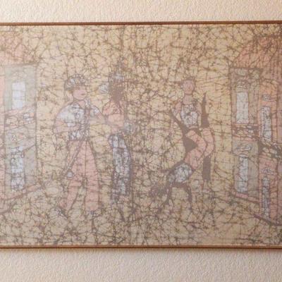 Framed batik