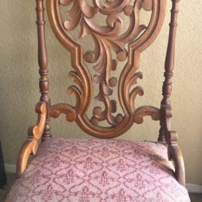Antique hand carved chair