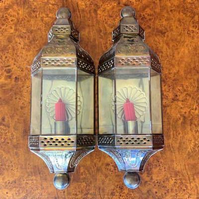 Punched tin lanterns